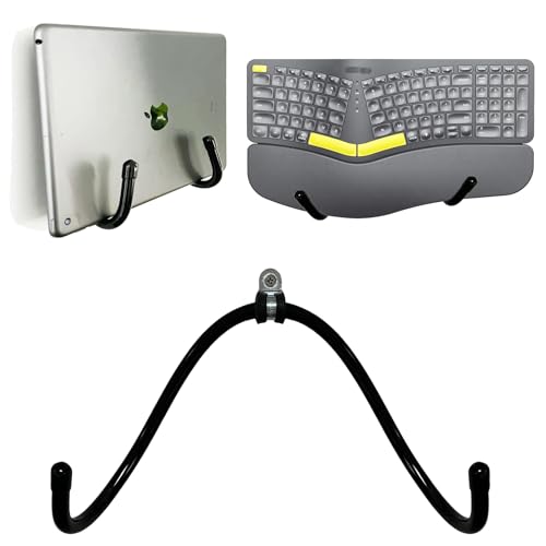 Laptop Wall Mount Holder, Universal Adjustable Storage Organizer for Laptops, MacBook, Keyboard, Tablets, Mouse,iPad & More for Office and Home Great for Freeing up Desk Space.