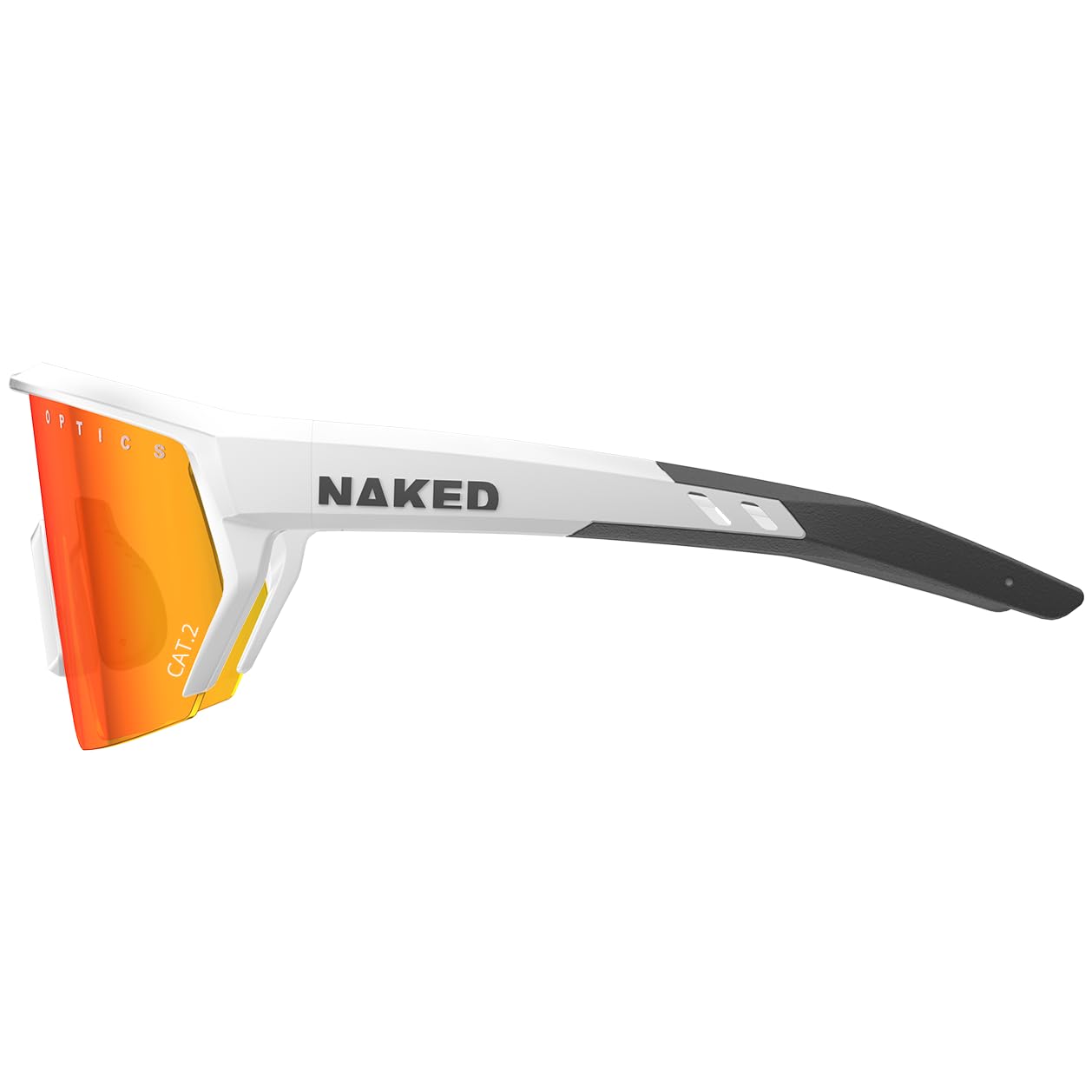 NAKED Optics Sportbrille für Damen & Herren BLADE – Unisex Fahrradbrille für Herren & Damen mit robustem TR-90 Rahmen – Sport Sonnenbrille mit UV 400 Schutz – schnelle Brille