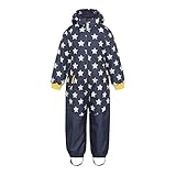 TAPED SEAMS Racoon Boys Lennie Star Winter Suit Snowsuit, Stars with Yellow, 140