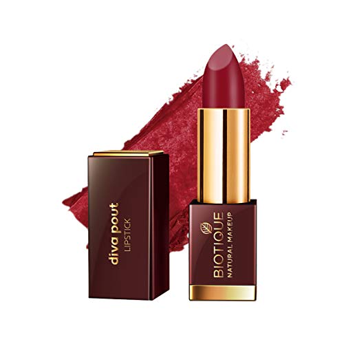 Image of Biotique Natural Makeup Matte Diva Pout Lipstick - Valentine Love, 4g