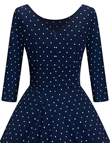 Image of GownTown Women's 1950s Vintage Dresses Short Sleeves Cocktail Stretchy Party Dresses with Pocket