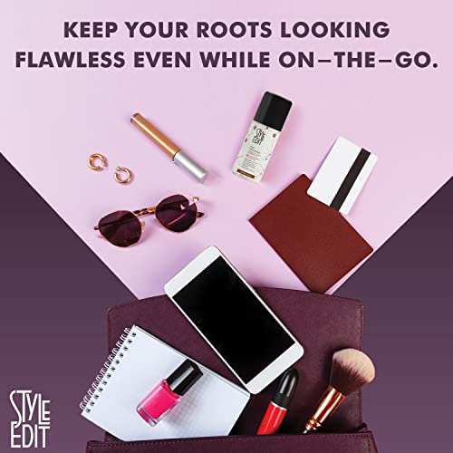Root Touch Up Spray For Medium Brown Hair By Style Edit | Cover Up Hair Color Spray For Gray Hair Coverage | Root Concealer For Medium Brown Hair | Temporary Medium Brown Hair Dye Spray | 0.75 Oz. Travel Size Spray #TOP6