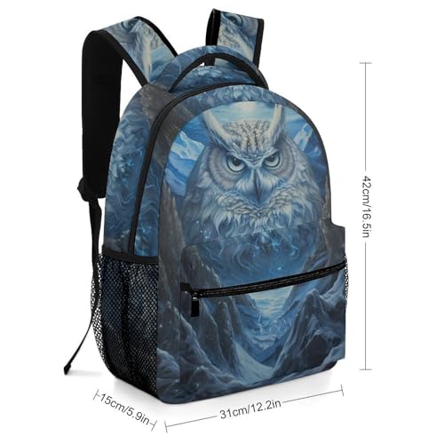 Sac ecole hibou blanc idéal pour la rentrée des classes - 2