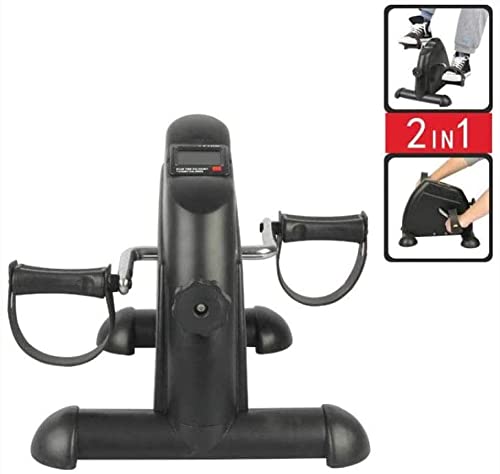 Mini Oefening Bike Pedaal Exerciser Draagbare Home Leg Arm Cycle Desk Thuis Zitting Gym Pedaal Met Lcd Display En Verstelbare Weerstandsknop For Gym Fitness Cardio Training - Afbeelding 5