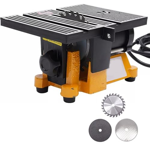 Mini Sierras De Mesa, Máquina Cortadora Pequeña Portátil De 4500 Rpm, Con Hoja De Sierra De 2 * 100 Mm De Diámetro, Adecuada Para Cortar Madera, Vidrio Y Piedra