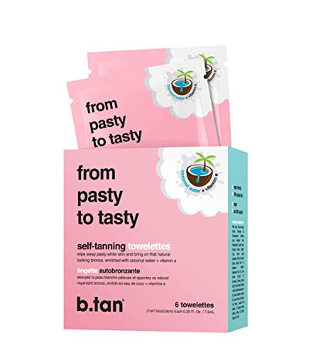 b.tan From Tasty to Pasty Self Tanning Towelettes - Tan Towels - 6 Pack