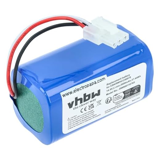 vhbw Akku kompatibel mit Miele RX1-SJQL0, Scout RX1 Staubsauger Home Cleaner Heimroboter (2600mAh, 14,4V, Li-Ion)