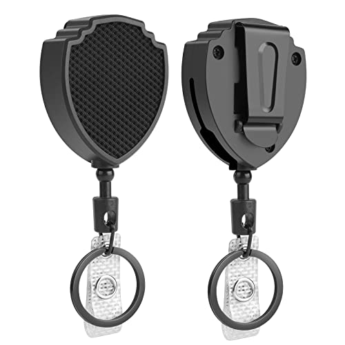 Vicloon Portachiavi Retrattile, 2pcs Clip a