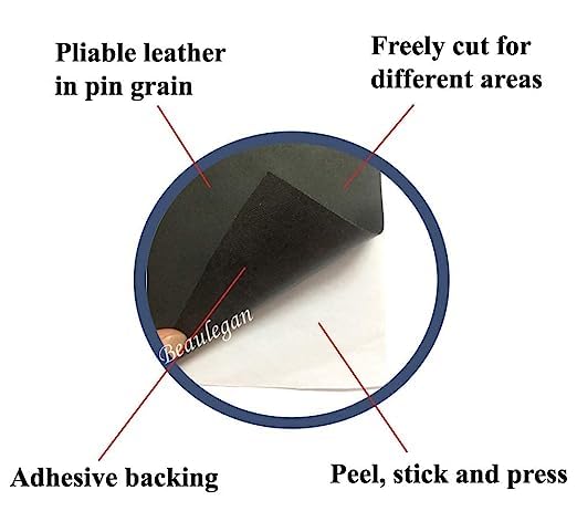 Image of CREON Leather Repair Patch | Self Adhesive Leather Sticker for Bean bag, Sofas, Couch, Furniture, Car seat, Hand Bags |Anti-scratch Leather Patch Quick Fix And Waterproof 15x20 (Inch))