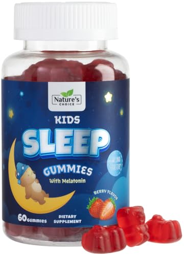 Kids Melatonin Gummies - 2mg Melatonin Per Serving - Best Childrens Melatonin Gummy for Restful Sleep - Kids Chewable Sleep Supplement - Natural Tasty Berry Flavor - Non-GMO Vegan - 60 Gummies