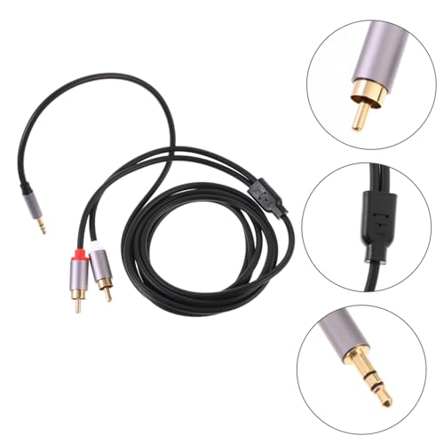 Cable de audio Jack 3.5mm de 2 m para auriculares y altavoces miniatura 3