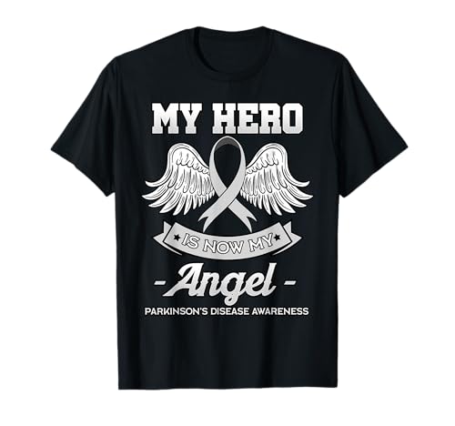 Mi héroe es ahora mi ángel Parkinson la demencia de la depresión gris Camiseta