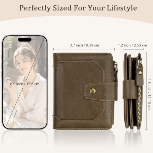 Image of Small Womens Wallet Billfold RFID Credit Card Holder Ladies Purse