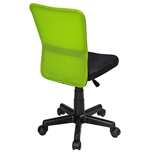 Fauteuil de bureau ergonomique Mojacar en polyester noir et vert