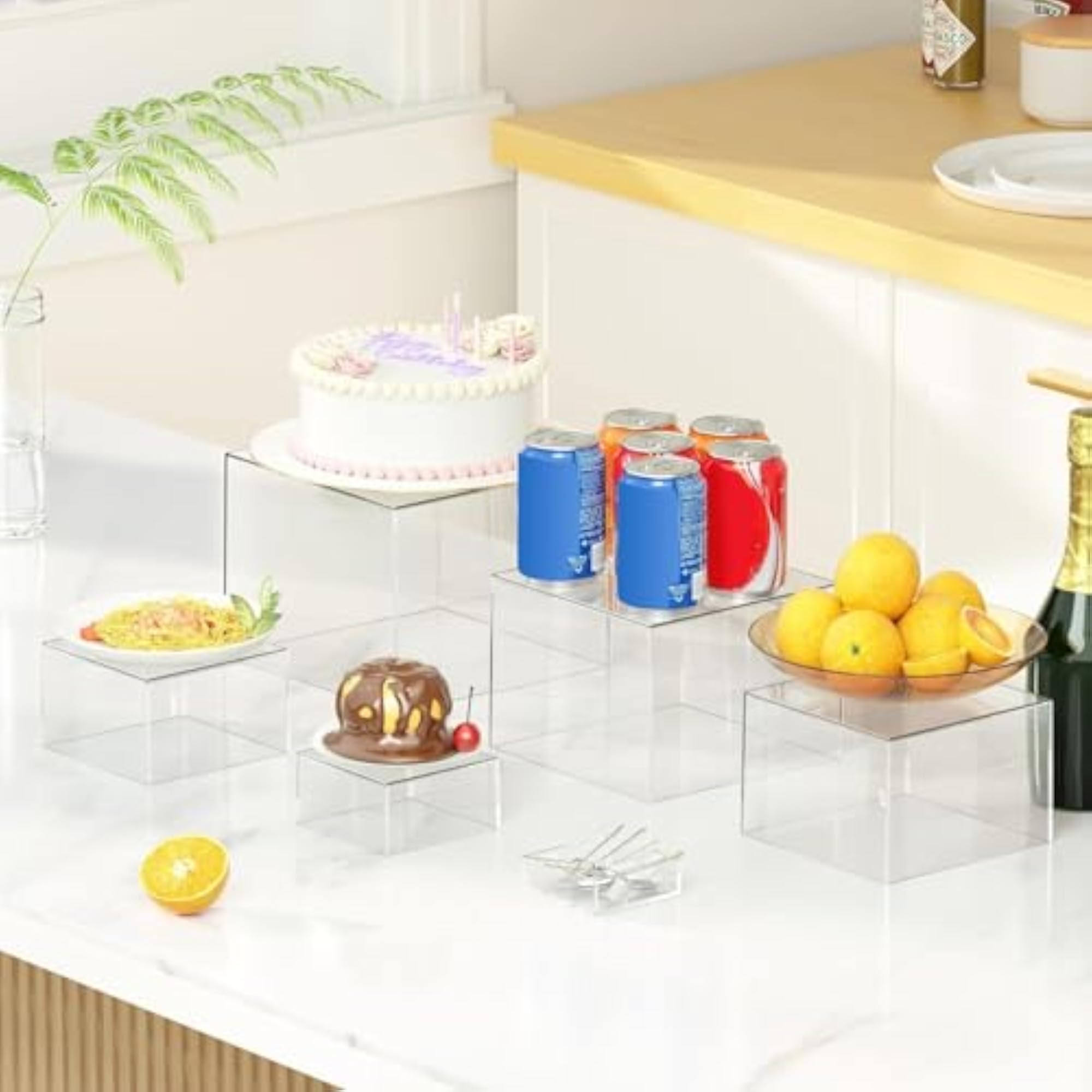 Acrylic Boxes for Display as Buffet Risers