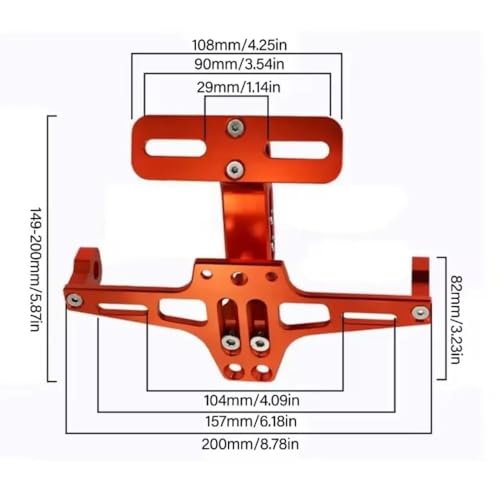 Support plaque d'immatriculation pour rénover la moto Suzuki GS 500