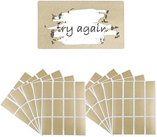VINFUTUR 120pcs Scratch Off Stickers Scratch Off Labels Self Adhesive Peel and Stick DIY Rectangle Stickers Labels for Scrapbook Postcard Surprise Gift Notes Games 23mm x 42mm (Gold)