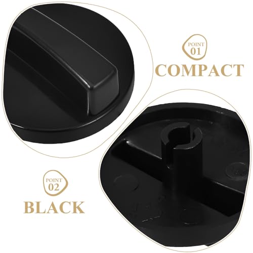 4 piezas de botones de control de temporizador para olla de presión eléctrica para horno y estufa de gas, botones de temporizador resistentes de plástico compatibles con partes de horno eléctrico miniatura 3