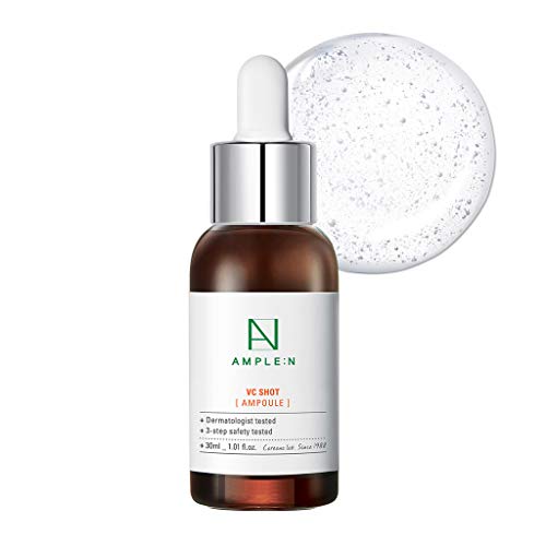 [AMPLE:N] VC Shot Ampoule 1.01 fl. oz. (30ml) - Anti Aging Skin Clearing Facial Serum, Reduce Fine Lines, Sun Damage, For Dark Spots, Radiant Skin, Even and Tone Skin