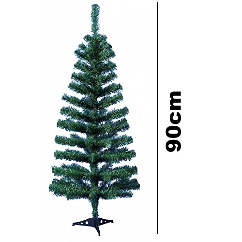 Arvore De Natal Pinheiro Simples Verde 90 Cm 90 Galhos Wincy