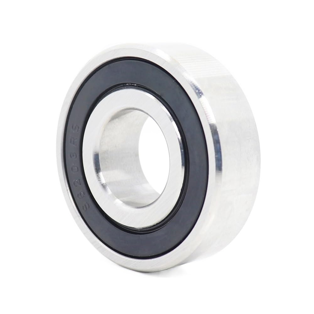AERBNYEQP Bearings 6203 6204 6205 6206 440C Stainless Steel Rings with Si3N4 Ceramic Balls Bearing S6203 S6204 S6205 S6206(6205-2RS 25x52x15mm)