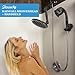 SHOWERME Rainfall Shower Head – High-Pressure Luxury with Water Saver - 9-Inch Extra-Large Head - Easy, Tool-Free Installation - Matte Black Finish