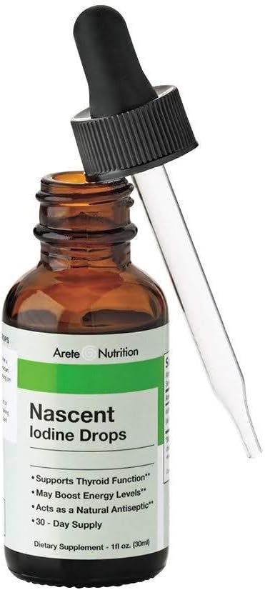 Miniatura 7 de Nascent Yodine Liquid Drops Arete Nutrition Suplemento de alta potencia para mejorar la energía con soporte tiroideo concentrado para una mejor