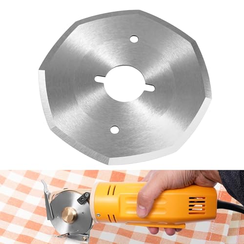 Hayaww 70 mm Cuchilla de Tijera Eléctrica Cuchilla de Repuesto para Cúter Rotativo Eléctrico Tijeras Eléctricas Inalámbricas Cuchillas Cortador Rotativo para Caja de Cartón Alfombras Cuero Tela (A)