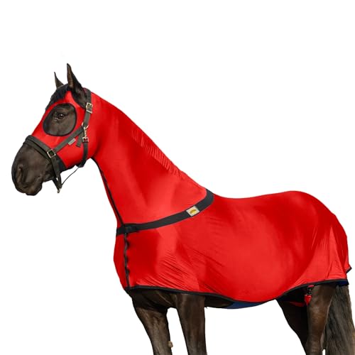 Image of RESISTANCE Premium Horse Sleazy Full Body Slicker with Zipper Face & Forelock Saver Horse Care Sheet