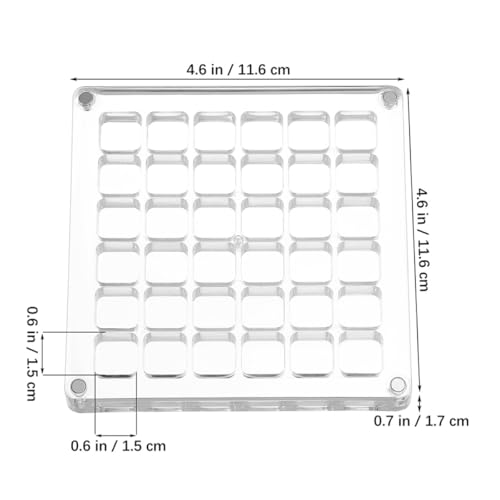 Caja expositora acrílica de conchas con 36 compartimentos POPETPOP 2 uds 3