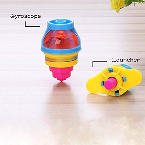 20 Pack Led Light Up Flashing Ufo Spinning Tops With Gyroscope Novelty Bulk Toys Goodie Bag Fillers For Boys And Girls Best Gift Choice Party Favors #TOP6