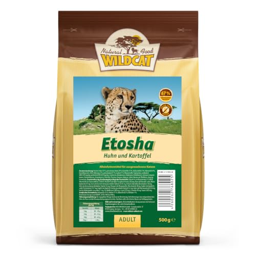 Wildcat - Etosha Huhn & Kartoffel - Adult Trockenfutter für Katzen - 500g