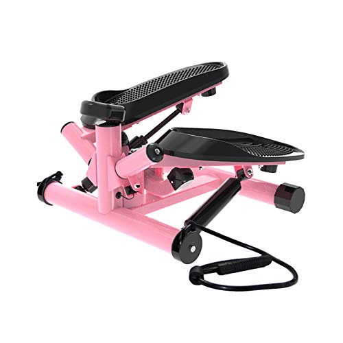 RAHYMA-Weiping-Portable-Twist-Stair-Stepper-Adjustable-Resistance-Twisting-Step-Fitness-Machine-with-Bands-and-LCD-MonitorPink