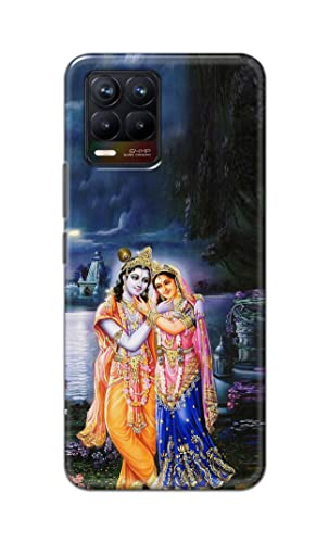 Image of Printed Hard Back Cover Case for Realme 8 4G | Realme 8 Pro 4G Back Cover (Radha Krishna) -1803