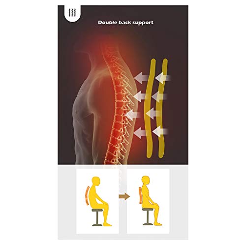 Correcteur de tissu respirant noir taille M avec support flexible double Y