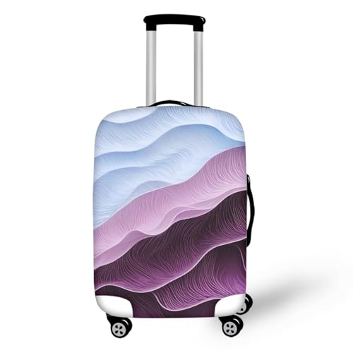 Macaron Gradient Print Luggage Cover, Macaron Color Scheme Design Suitcase Covers for Luggage, Macaron Color Scheme Design Suitcase Cover Tropical Souvenir Gifts Fits 29-32Inch Luggage