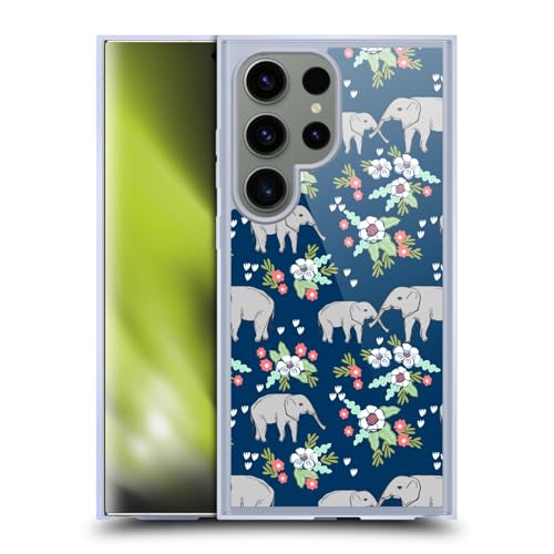 Coque Compatible MagSafe Samsung S24 Ultra Éléphant Floral Andrea Lauren Gel