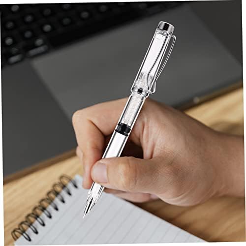 NUOBESTY 2 adet mürekkepli kalem, kaligrafi kalemi, doldurulabilir, öğrenciler için, dolma kalem, yazı gereçleri, sağlam, kullanışlı, taşıması kolay - Görsel 3