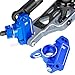 BRCatWPark Aluminum Steering Blocks,C-Hubs Caster Block,Rear Stub Axle Carriers w/Bearings Upgrades Part for 1/10 Slash 2WD (VXL)/Rustler 2WD (VXL)/Stampede 2WD (VXL)/Bandit 2WD (VXL),Navy Blue