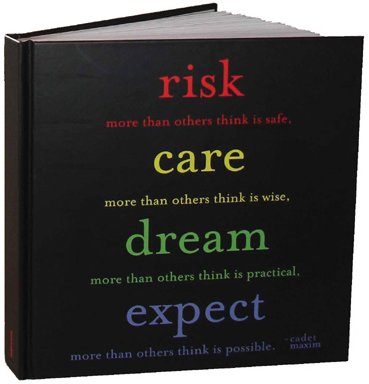Quotable Risk Care Dream Expect Journal
