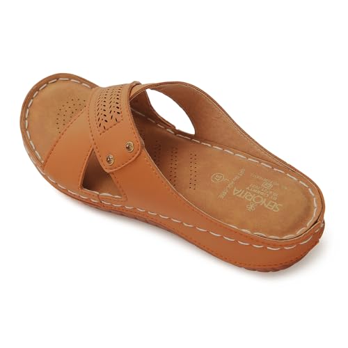 Image of Liberty Senorita AGL-105E Casual Slippers for Women With PVC Sole | PU Upper - Comfortable & Lightweight | & Trendy Design | Synthetic Insole | Stylish Footwear, Cushioned Footbed