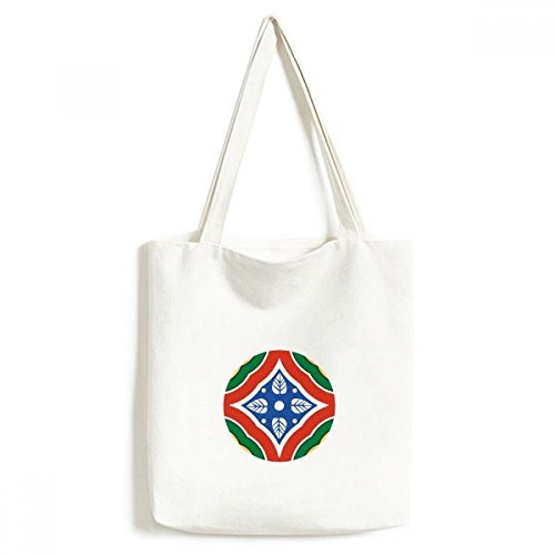 Sac toile motif Talavera lavable pour remplacer les sacs plastiques fragiles