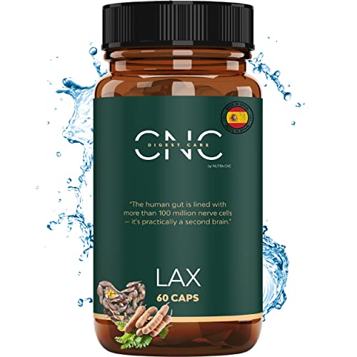 CNC LAX (60 DIAS) Laxante 100% Natural, Alivia el Estreñimiento, Ablanda las Heces, Alta Concentración con Apoyo Individual Personalizado con Expertos Digestivos, Blend Patente LAXCNC + Ebook Cover