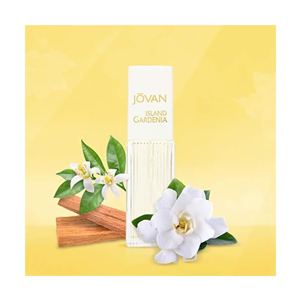 Jovan Island Gardenia Eau de Cologne Spray, Refreshing Women's Perfume, Natural Scent, Vegan Formula, 1.5oz