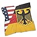 Flag of U.S. German Flag Fashion Neckerchief Neck Hair Bandana Printed Headscarf Handbags Scarf Costume Accessory