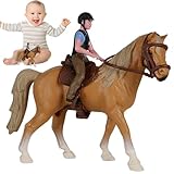 Générique Horse Riding Figures - Static Realistic Horse Riding Model Toy -...