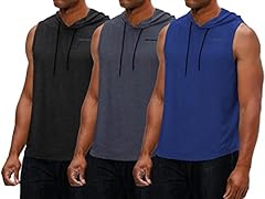(Sleeveless_3-pack) Black/Charcoal/Navy