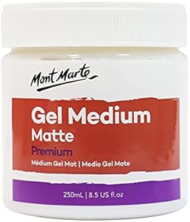 Mont Marte Acrylic Medium Matte  250ml  Gel Medium for a Matte Finish
