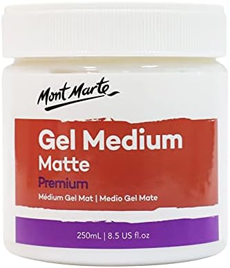 Mont Marte Acrylic Medium Matte  250ml  Gel Medium for a Matte Finish