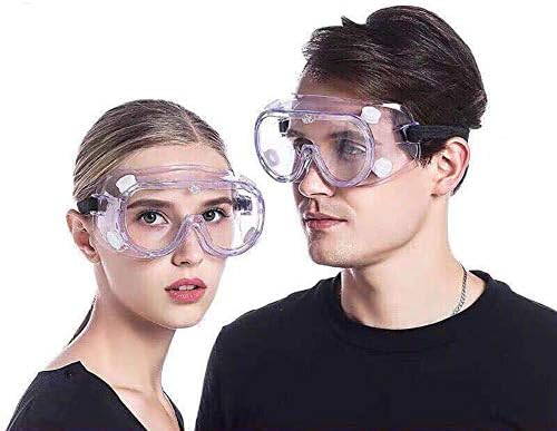 Clear Safety Goggles for Men Women, Chemical Splash Safety Goggles, Eye Protection For Home & Workplace (Transparent)